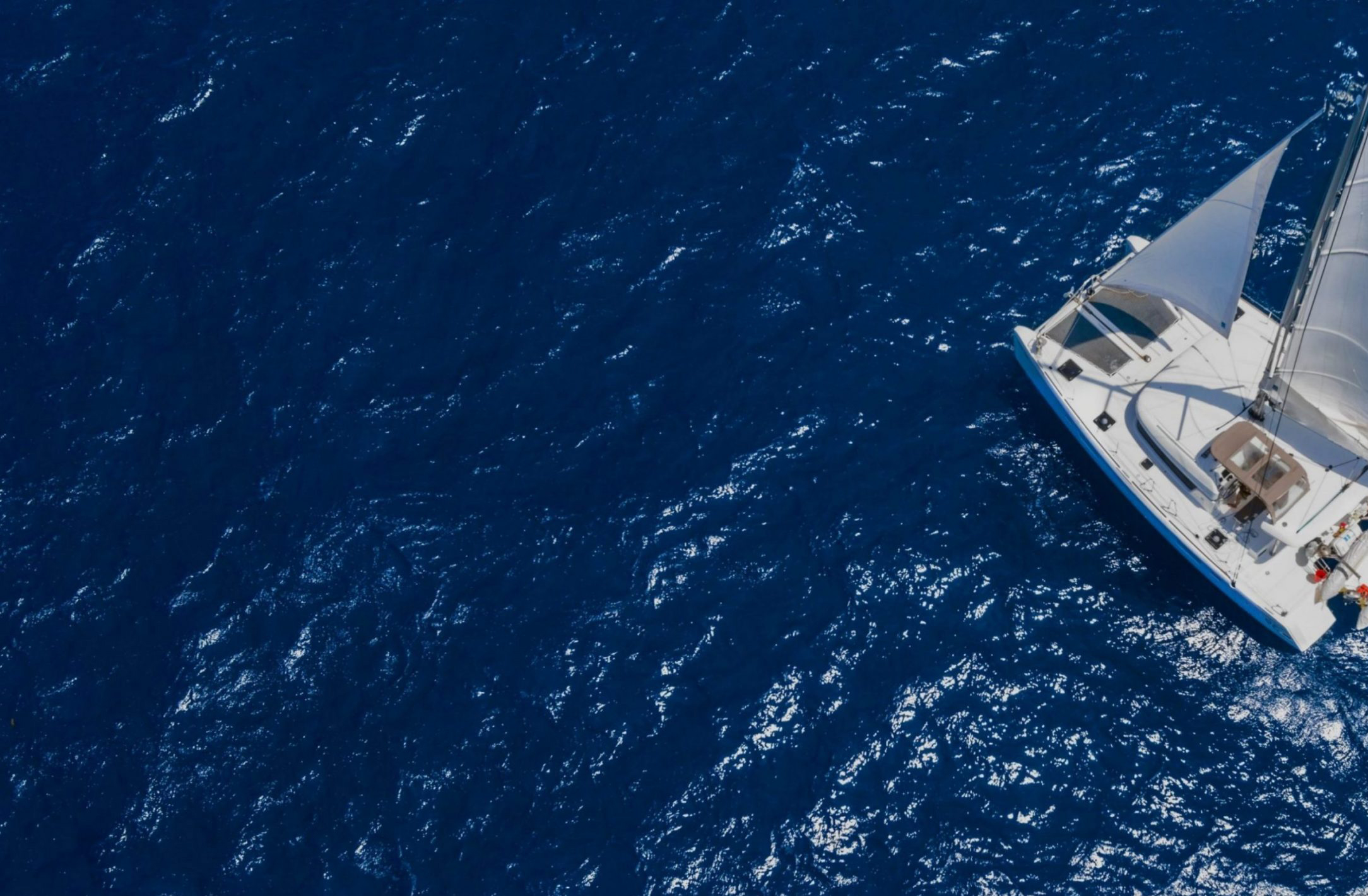 Catamarano marepiatto in navigazione.